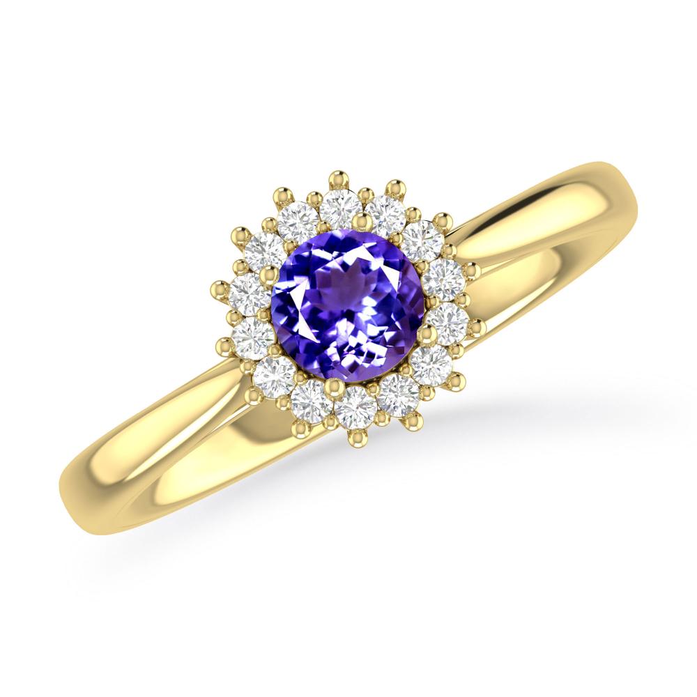 Yellow Gold - Tanzanite