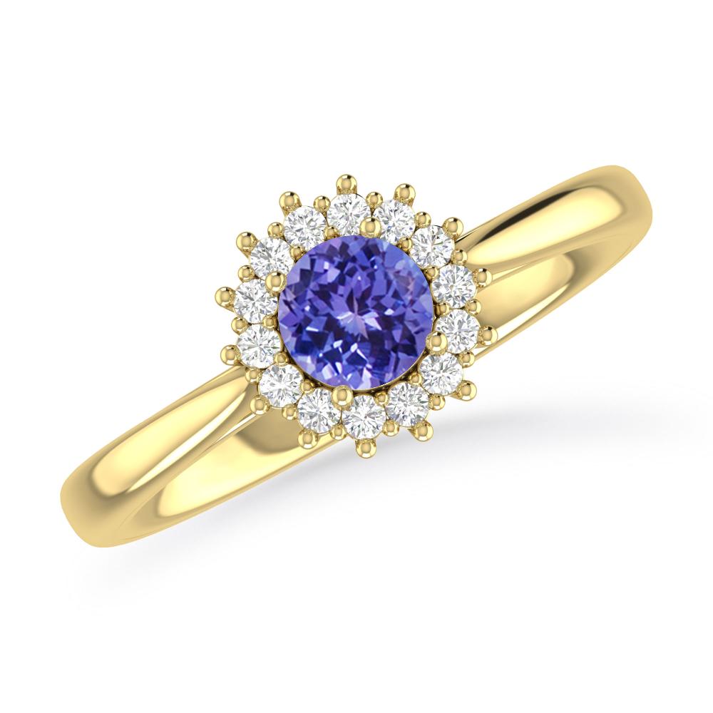 Yellow Gold - Tanzanite