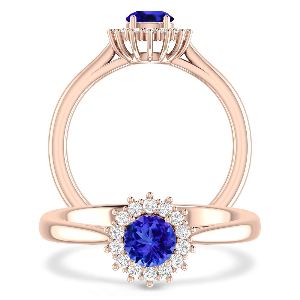 Rose Gold - Tanzanite