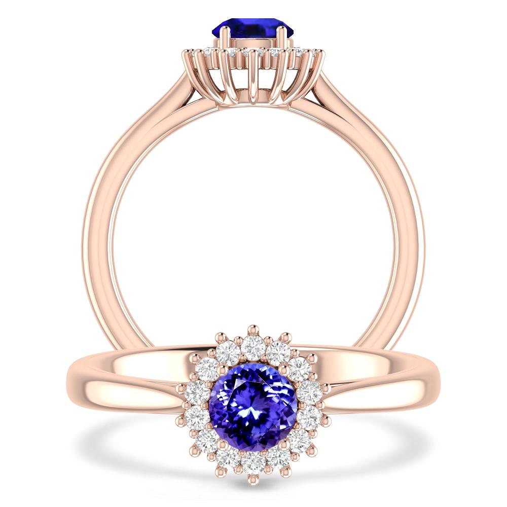 Rose Gold - Tanzanite