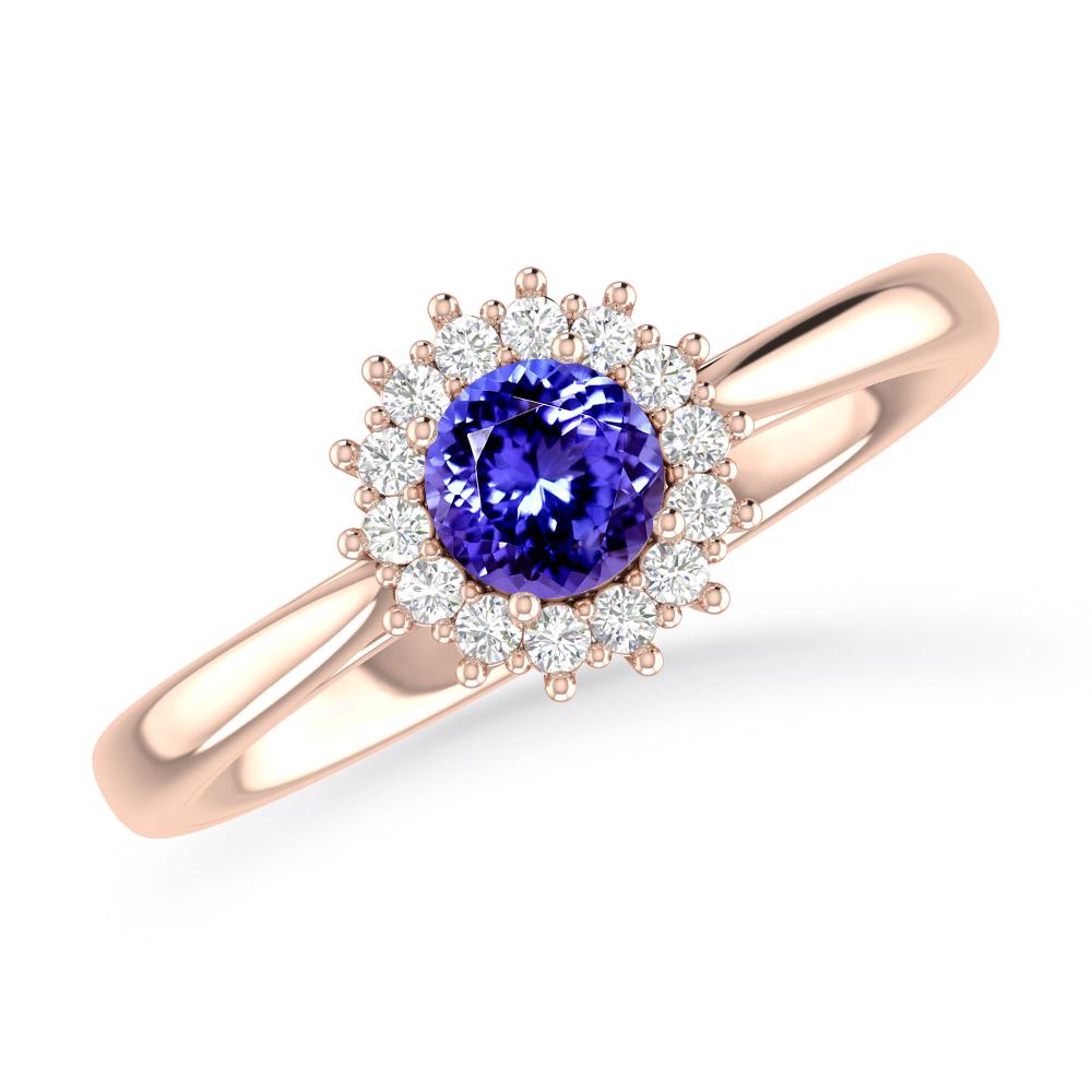 Rose Gold - Tanzanite