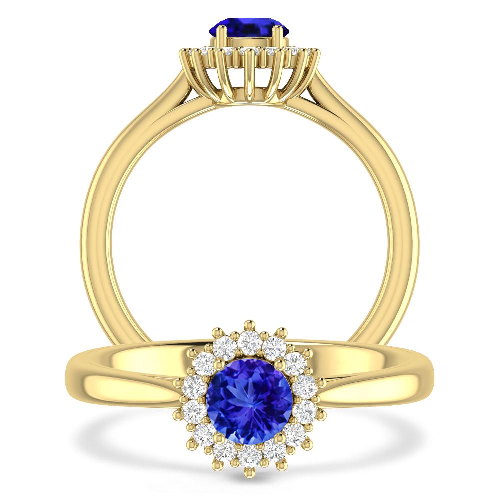 Yellow Gold - Tanzanite