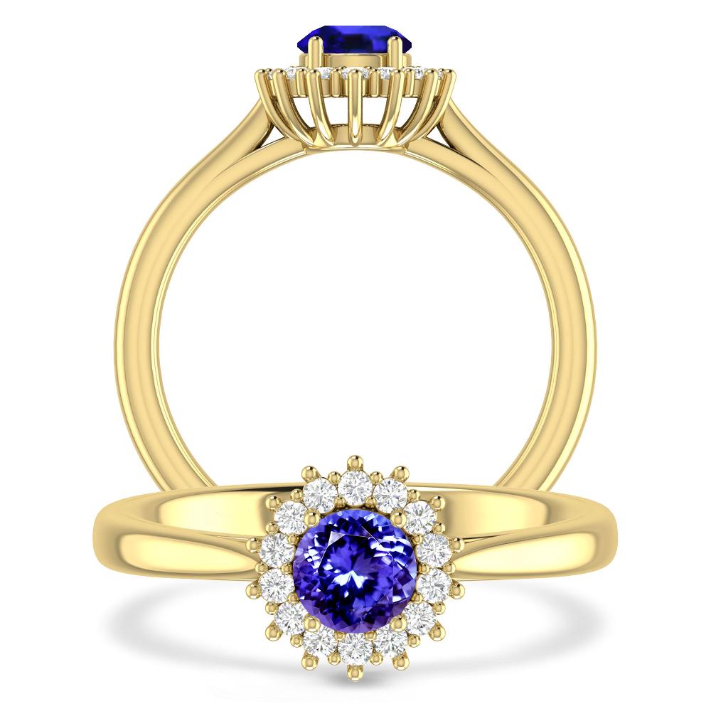 Yellow Gold - Tanzanite