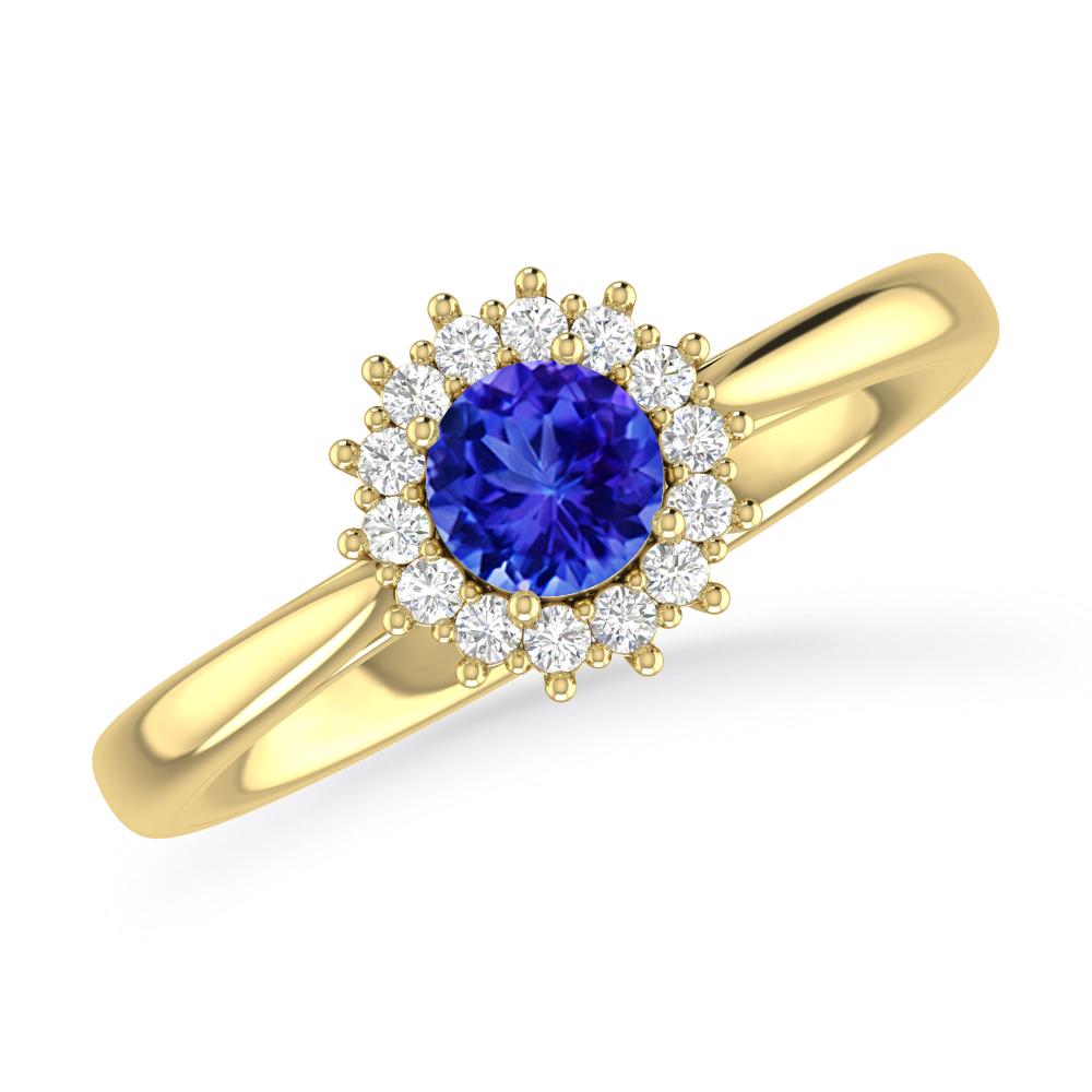 Yellow Gold - Tanzanite