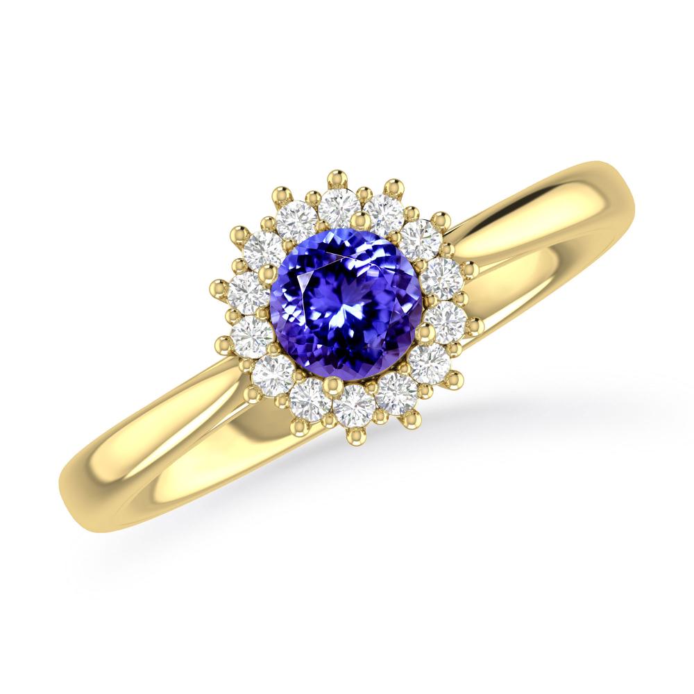 Yellow Gold - Tanzanite