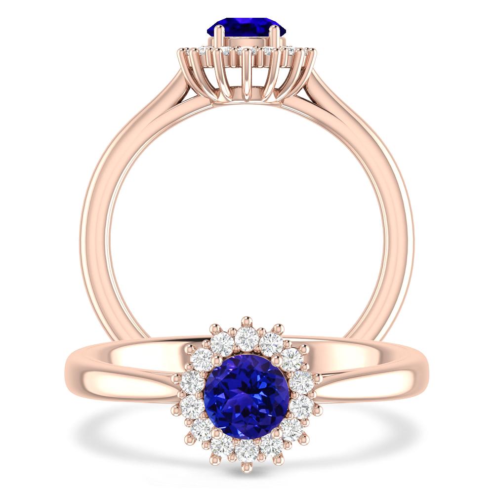 Rose Gold - Tanzanite