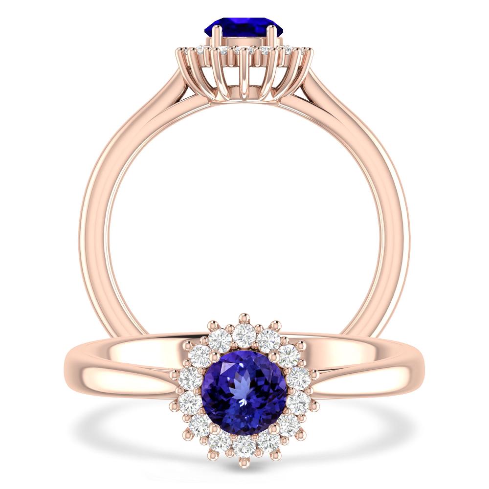 Rose Gold - Tanzanite