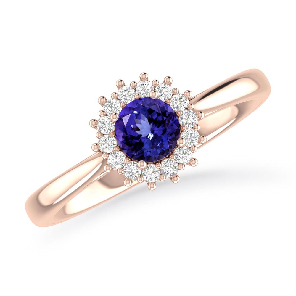 Rose Gold - Tanzanite