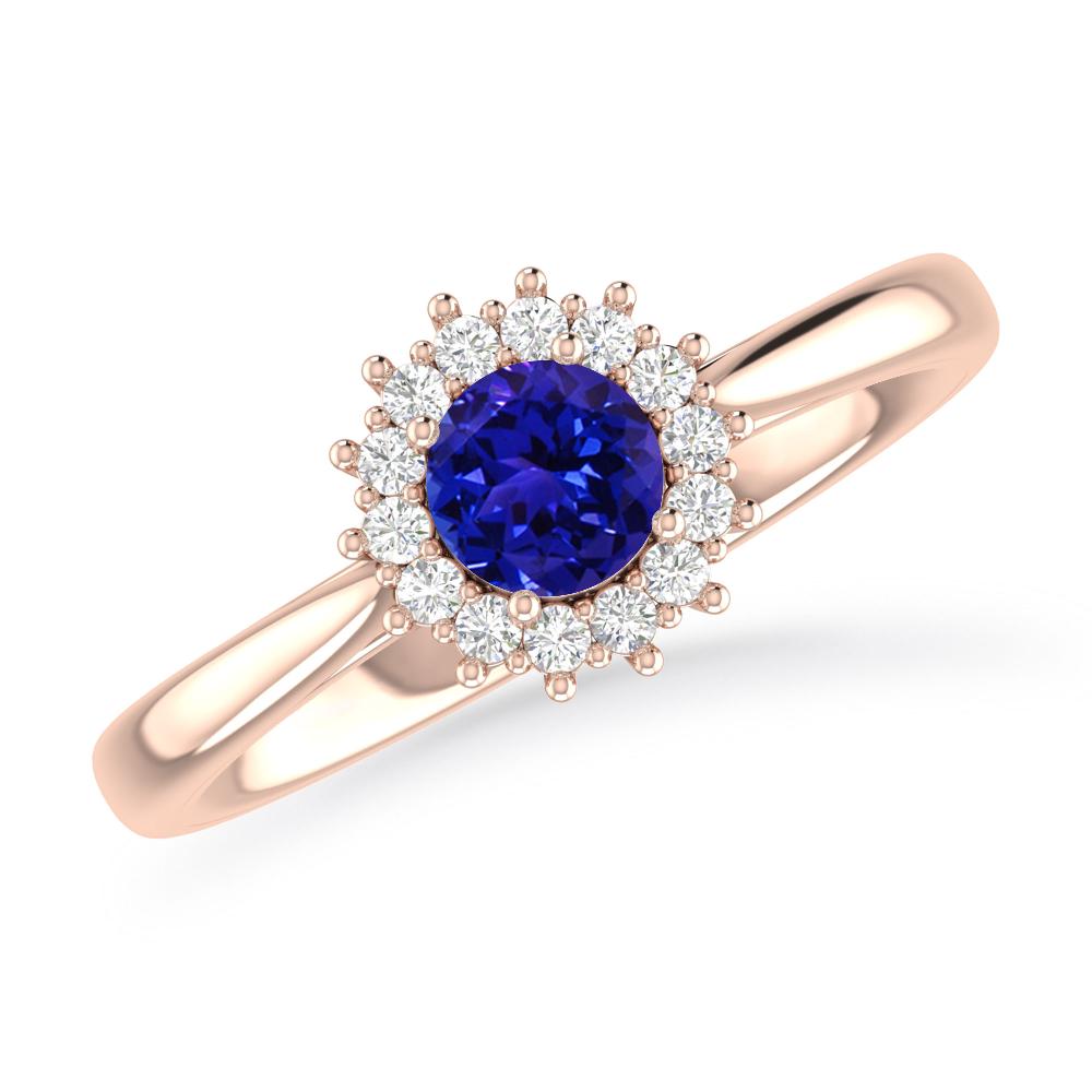 Rose Gold - Tanzanite