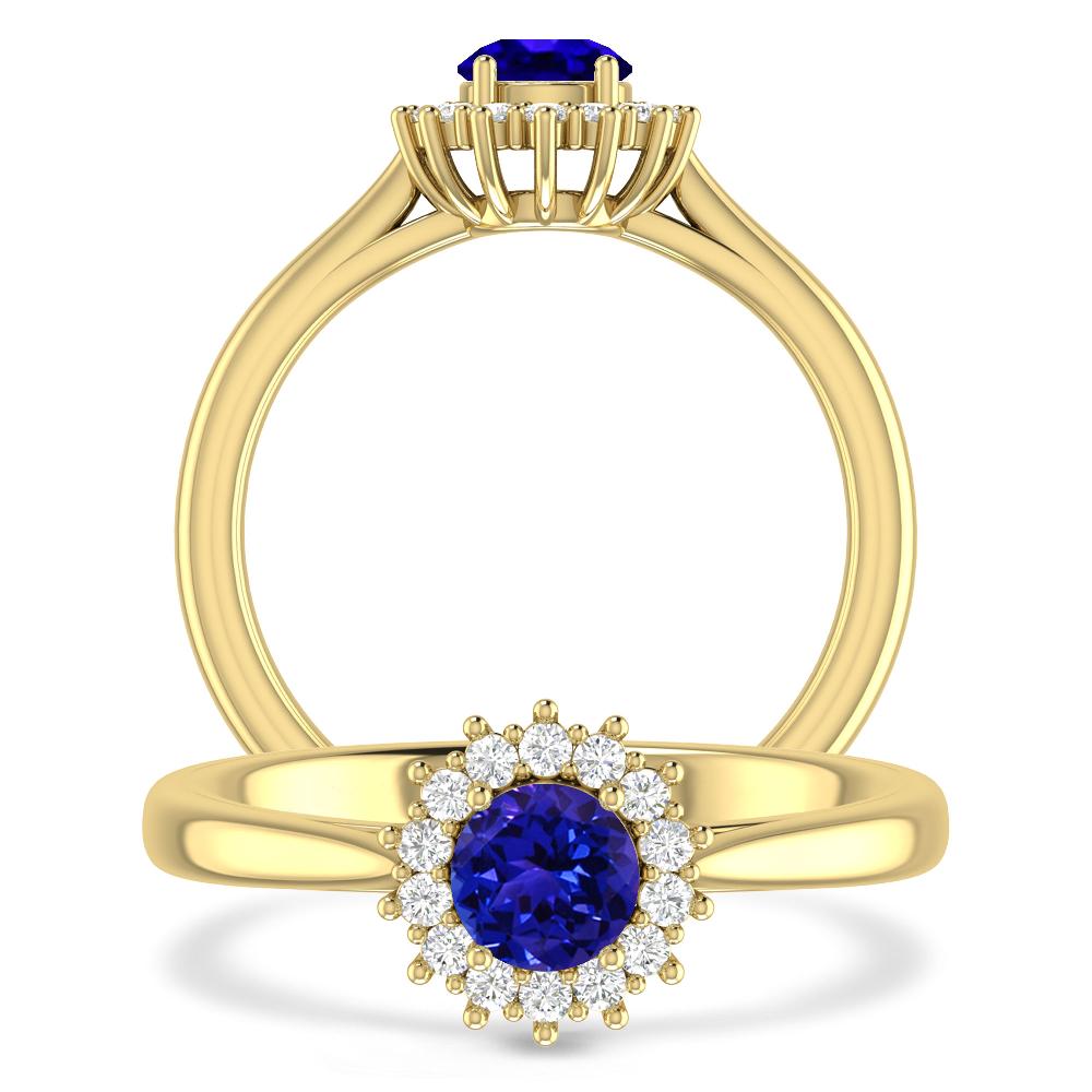 Yellow Gold - Tanzanite