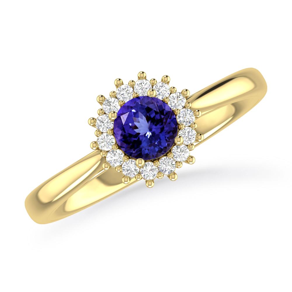 Yellow Gold - Tanzanite