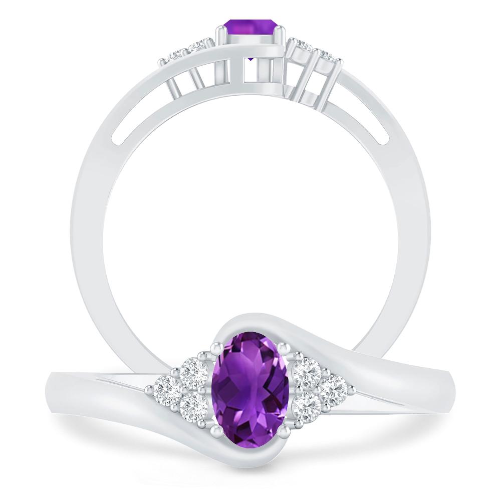 White Gold - Amethyst