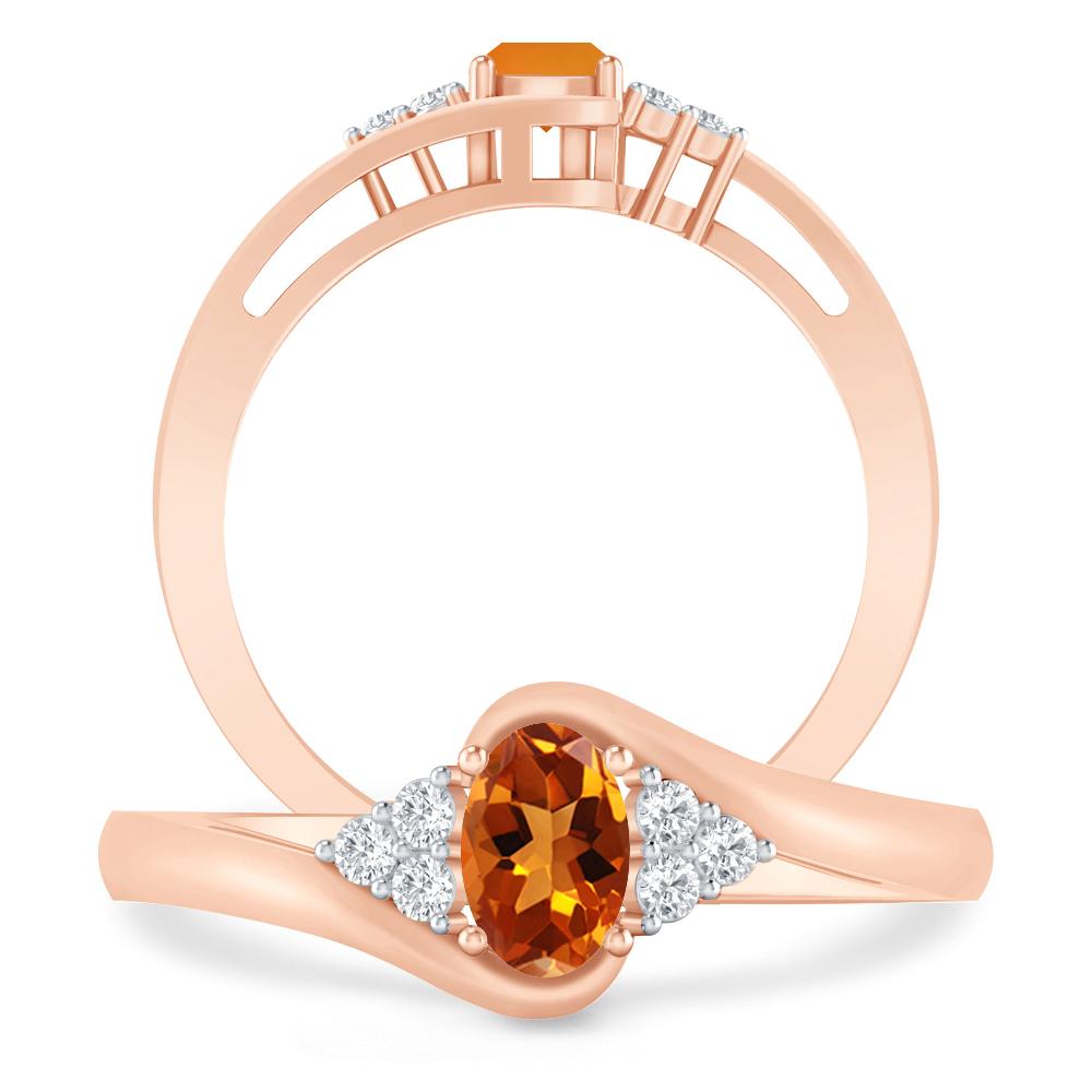 Rose Gold - Citrine