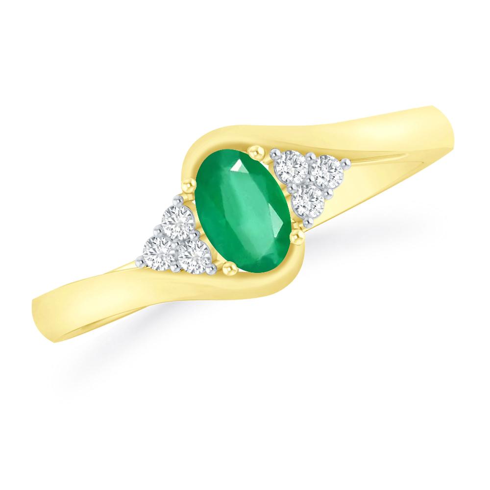 Yellow Gold - Emerald