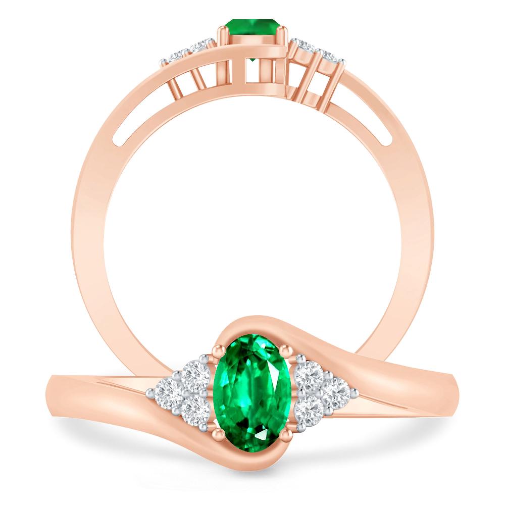 Rose Gold - Emerald