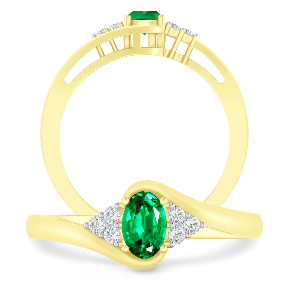 Yellow Gold - Emerald