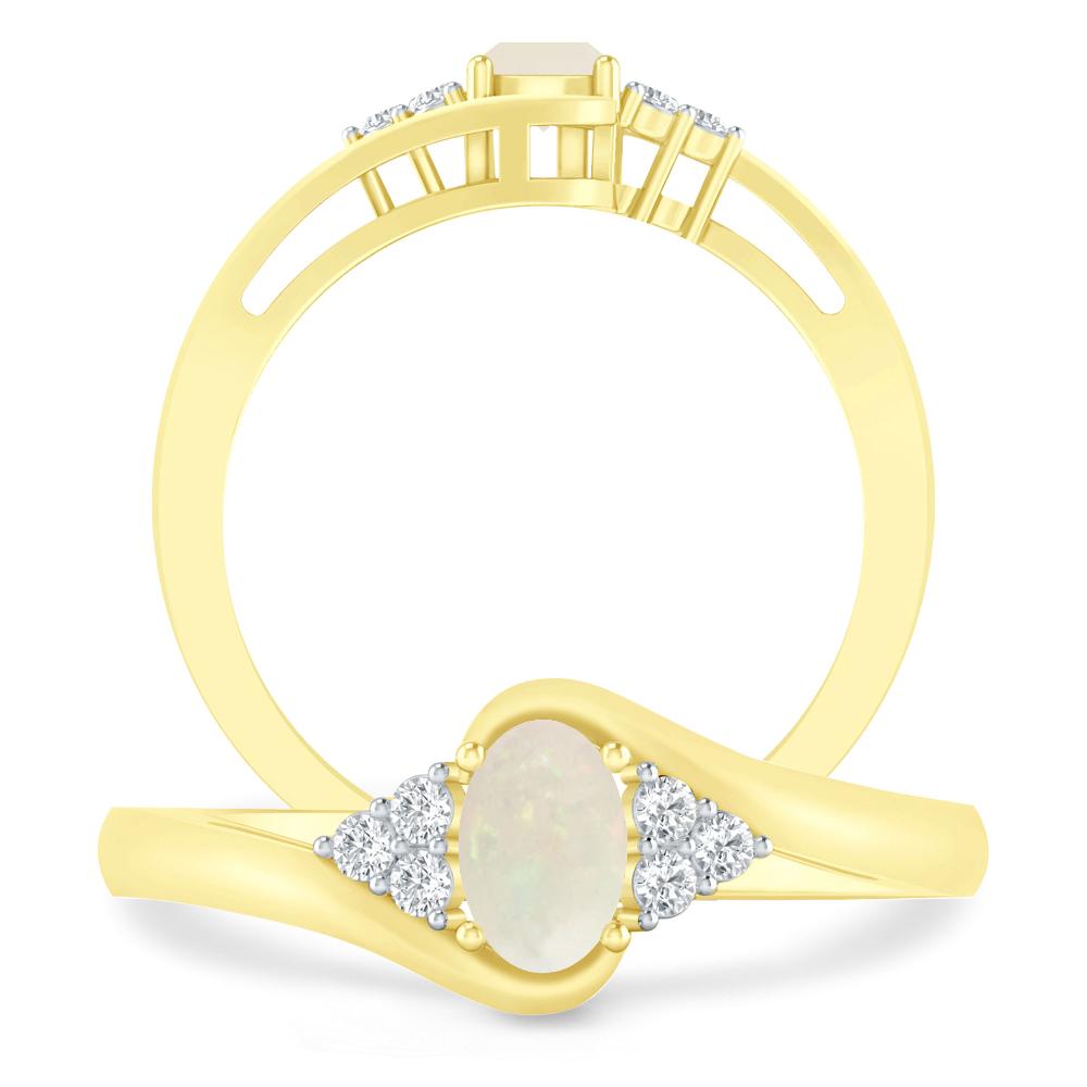 Yellow Gold - Opal