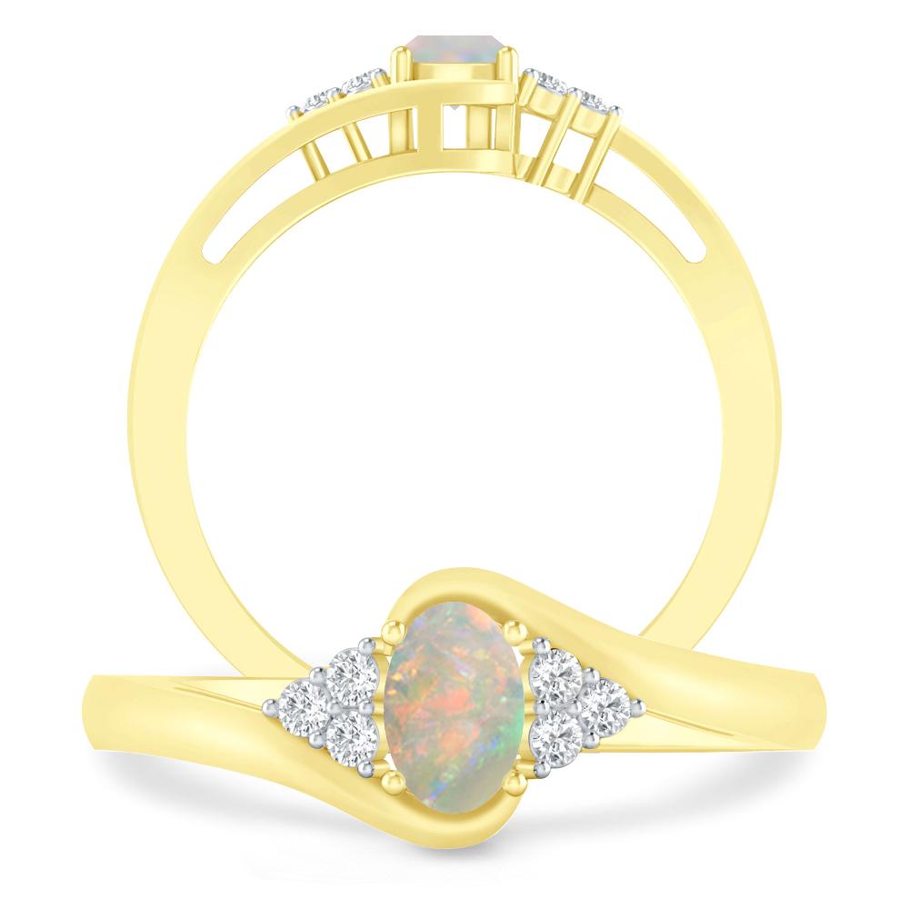 Yellow Gold - Opal