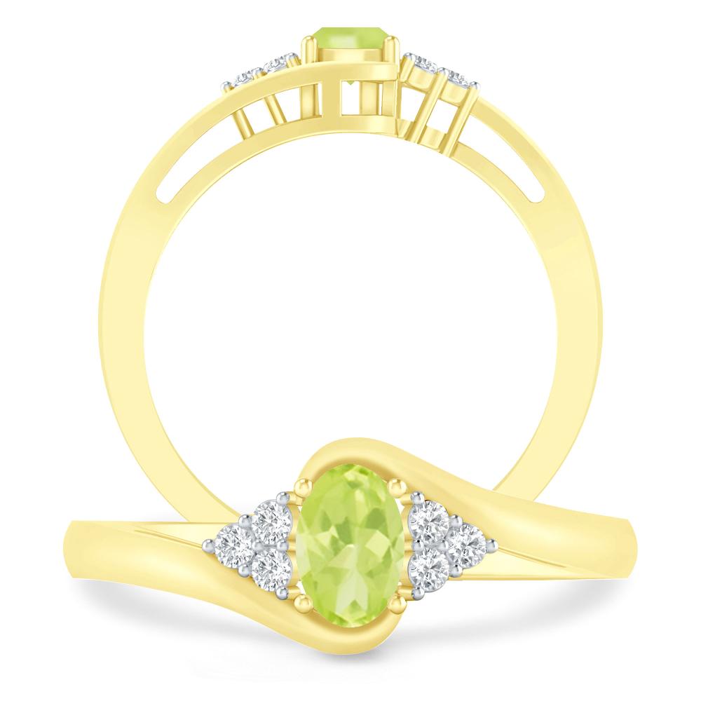 Yellow Gold - Peridot