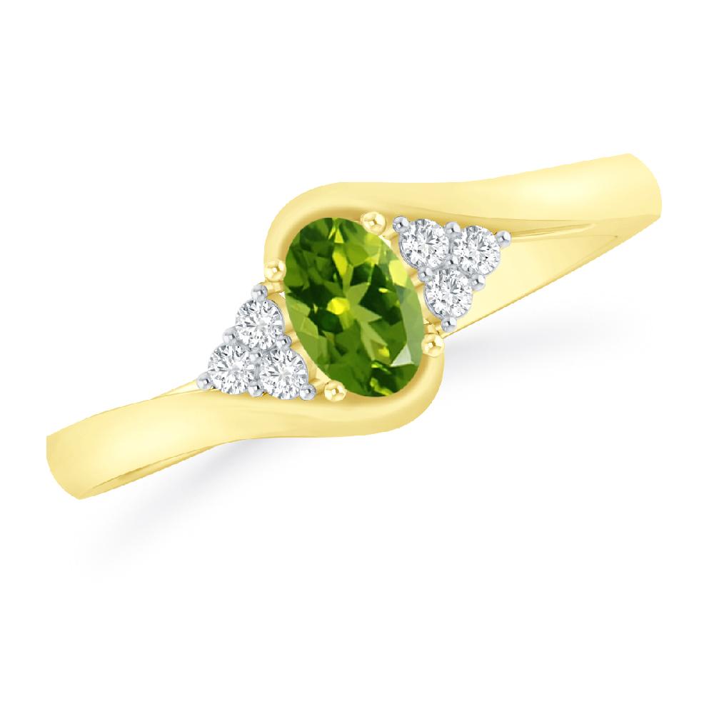 Yellow Gold - Peridot