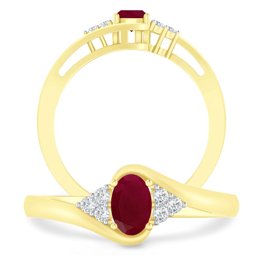 Yellow Gold - Ruby