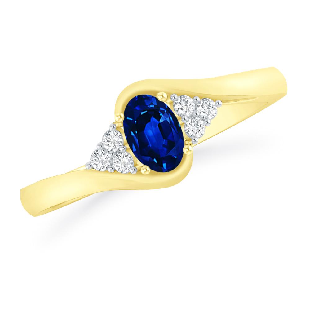 Yellow Gold - Sapphire