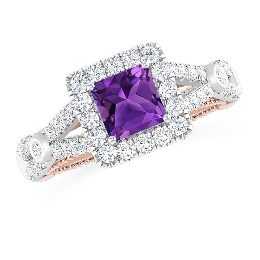 White Gold - Amethyst