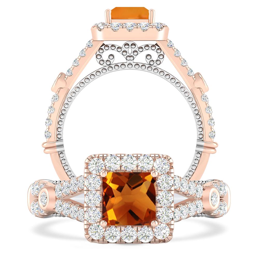 Rose Gold - Citrine