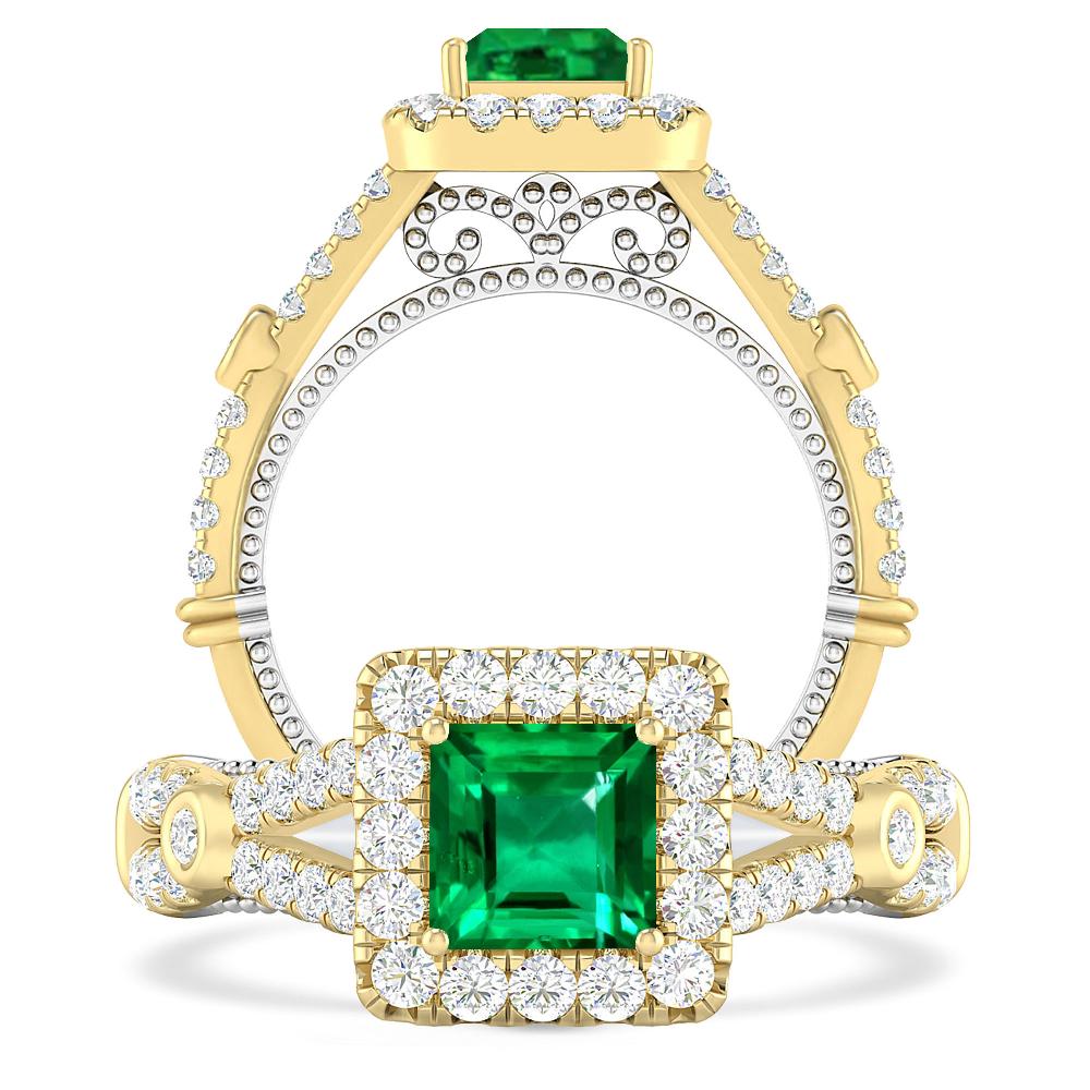 Yellow Gold - Emerald