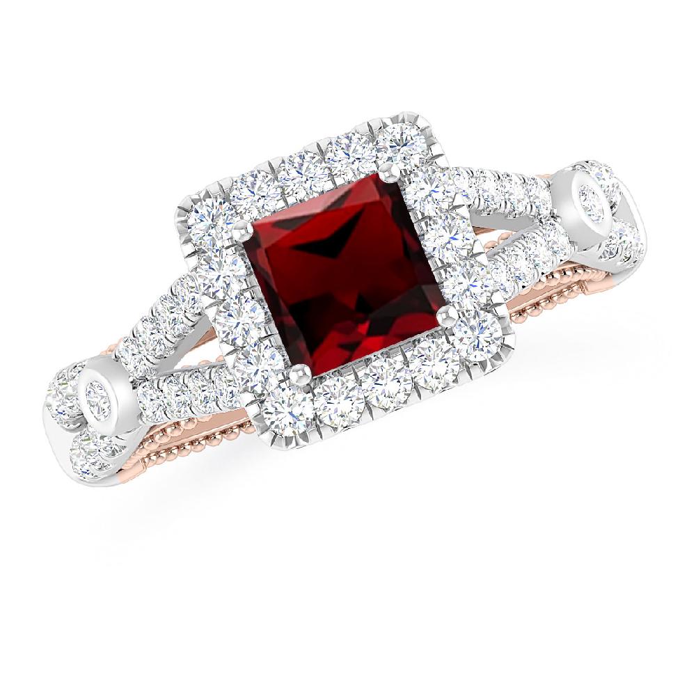 White Gold - Garnet