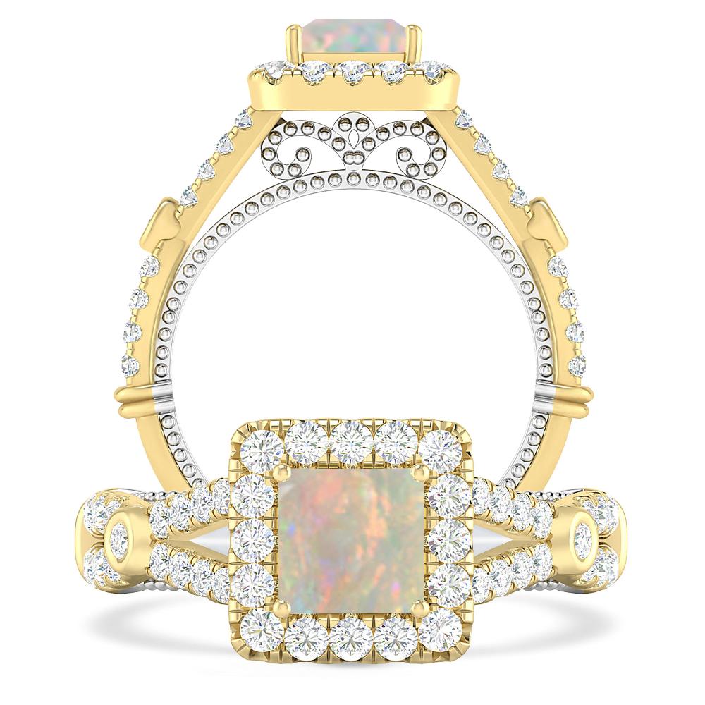 Yellow Gold - Opal