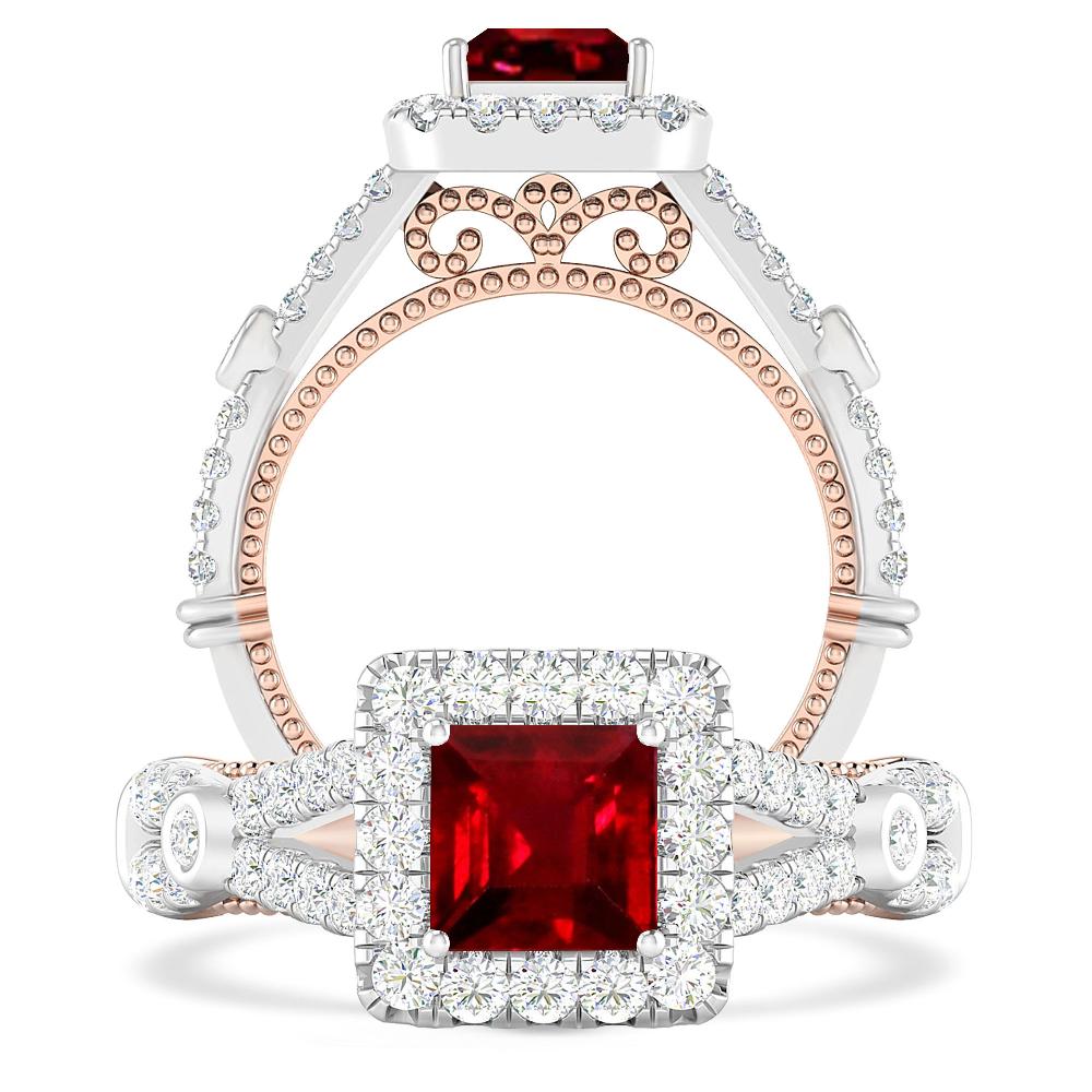 White Gold - Ruby