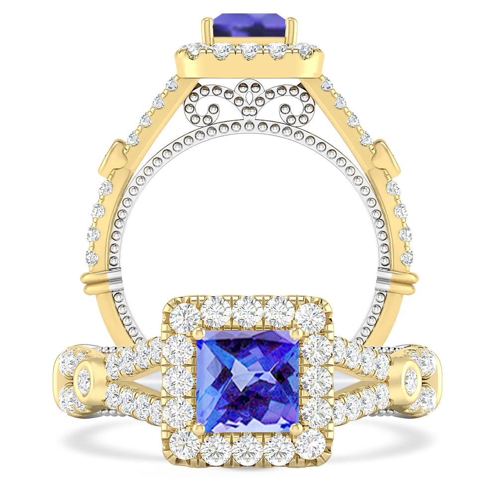 Yellow Gold - Tanzanite