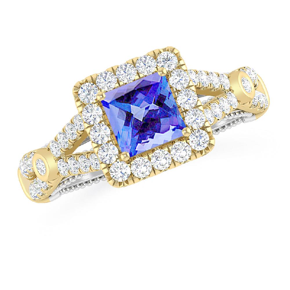 Yellow Gold - Tanzanite