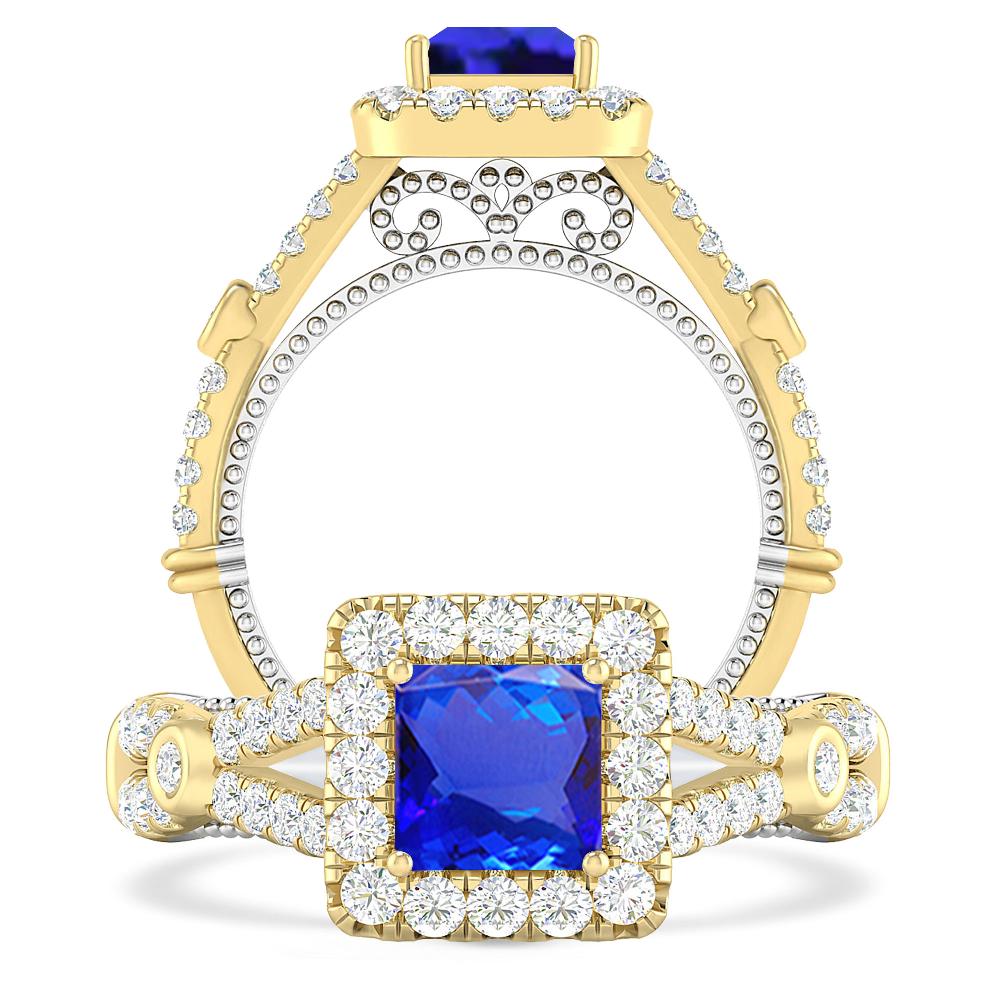 Yellow Gold - Tanzanite