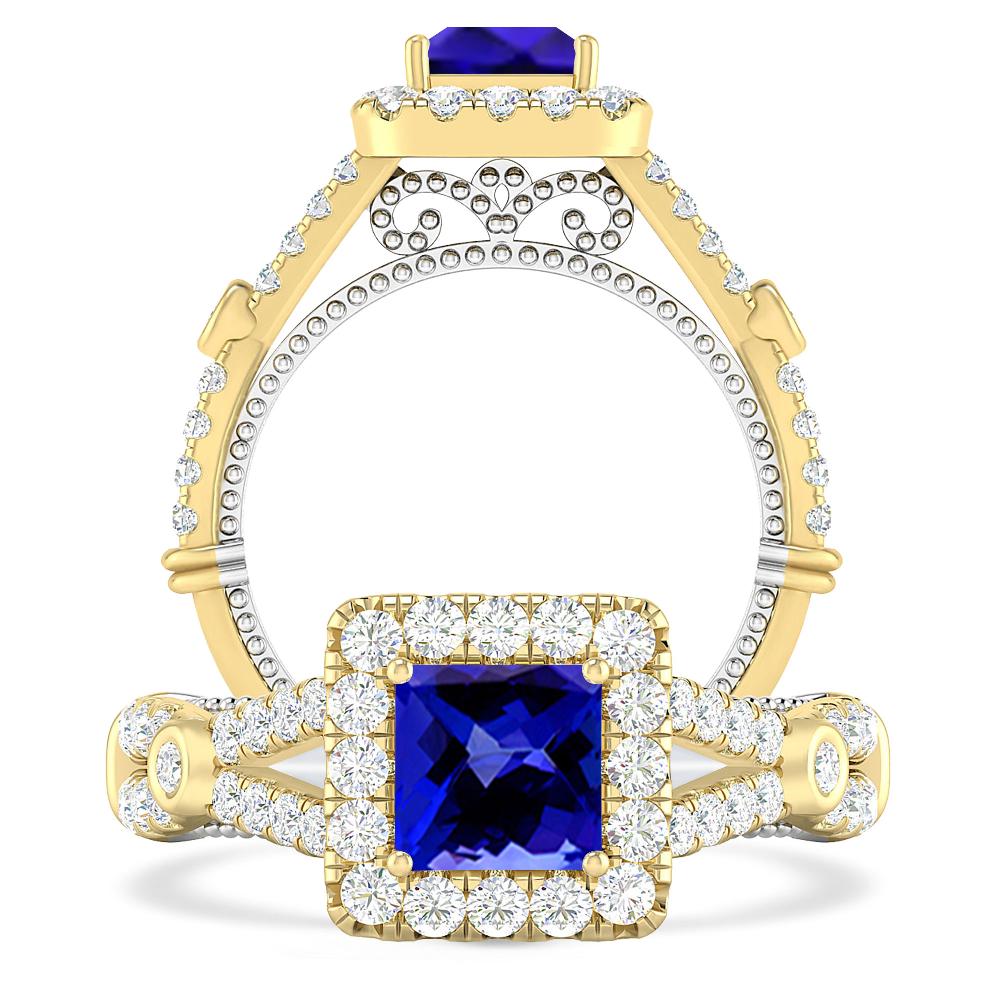 Yellow Gold - Tanzanite