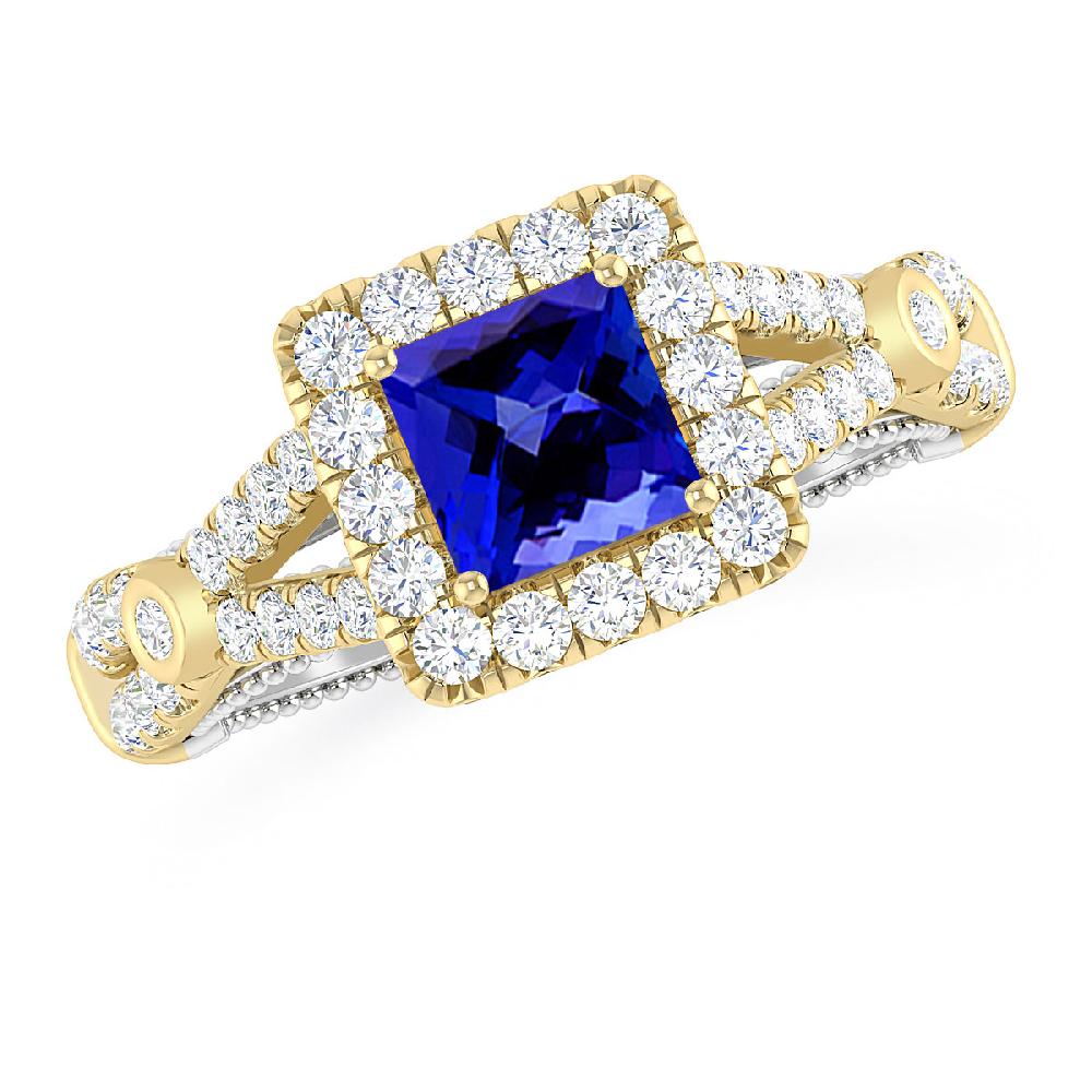 Yellow Gold - Tanzanite