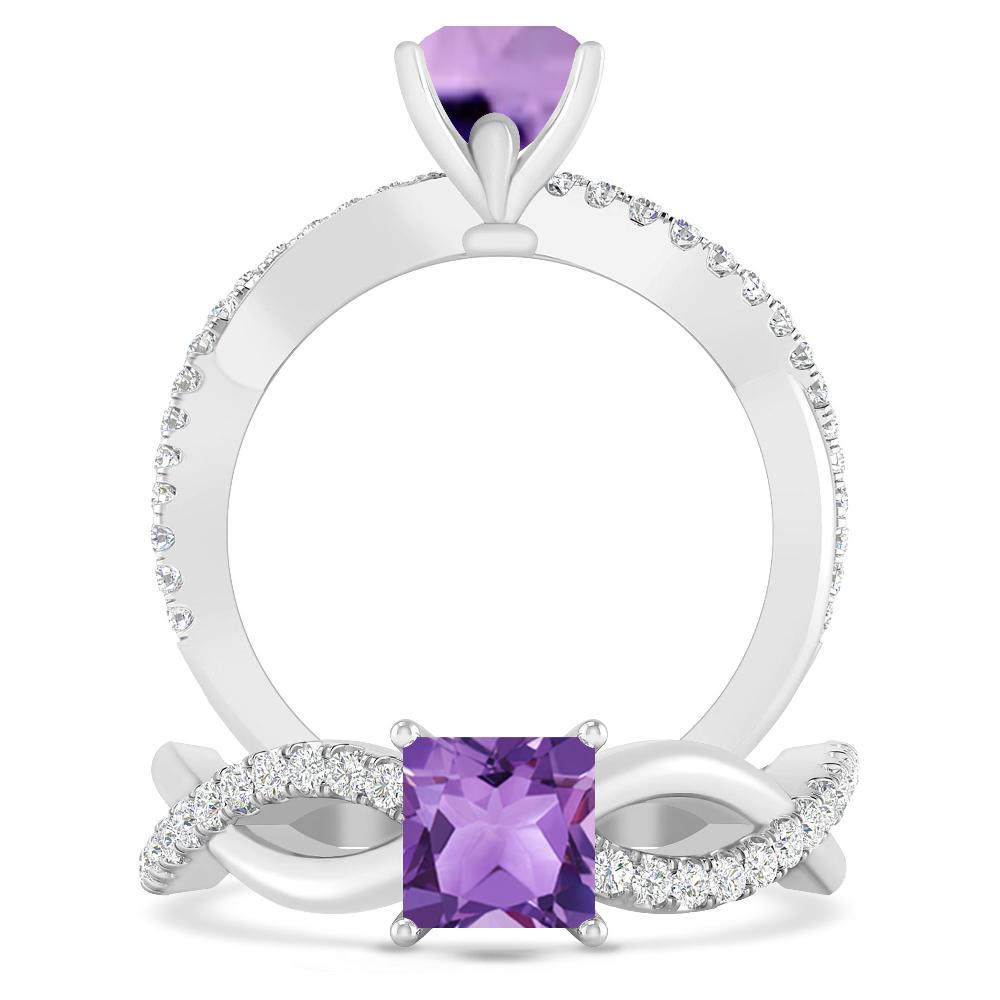 White Gold - Amethyst