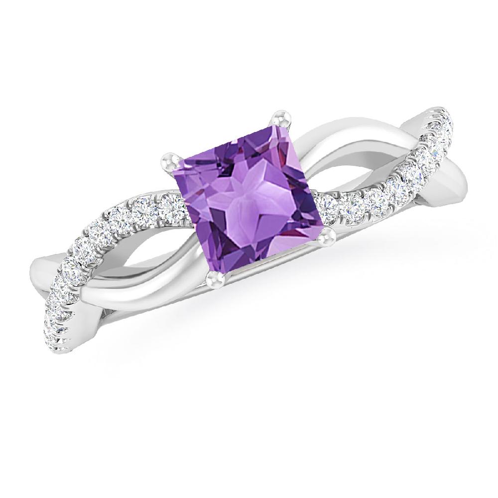 White Gold - Amethyst