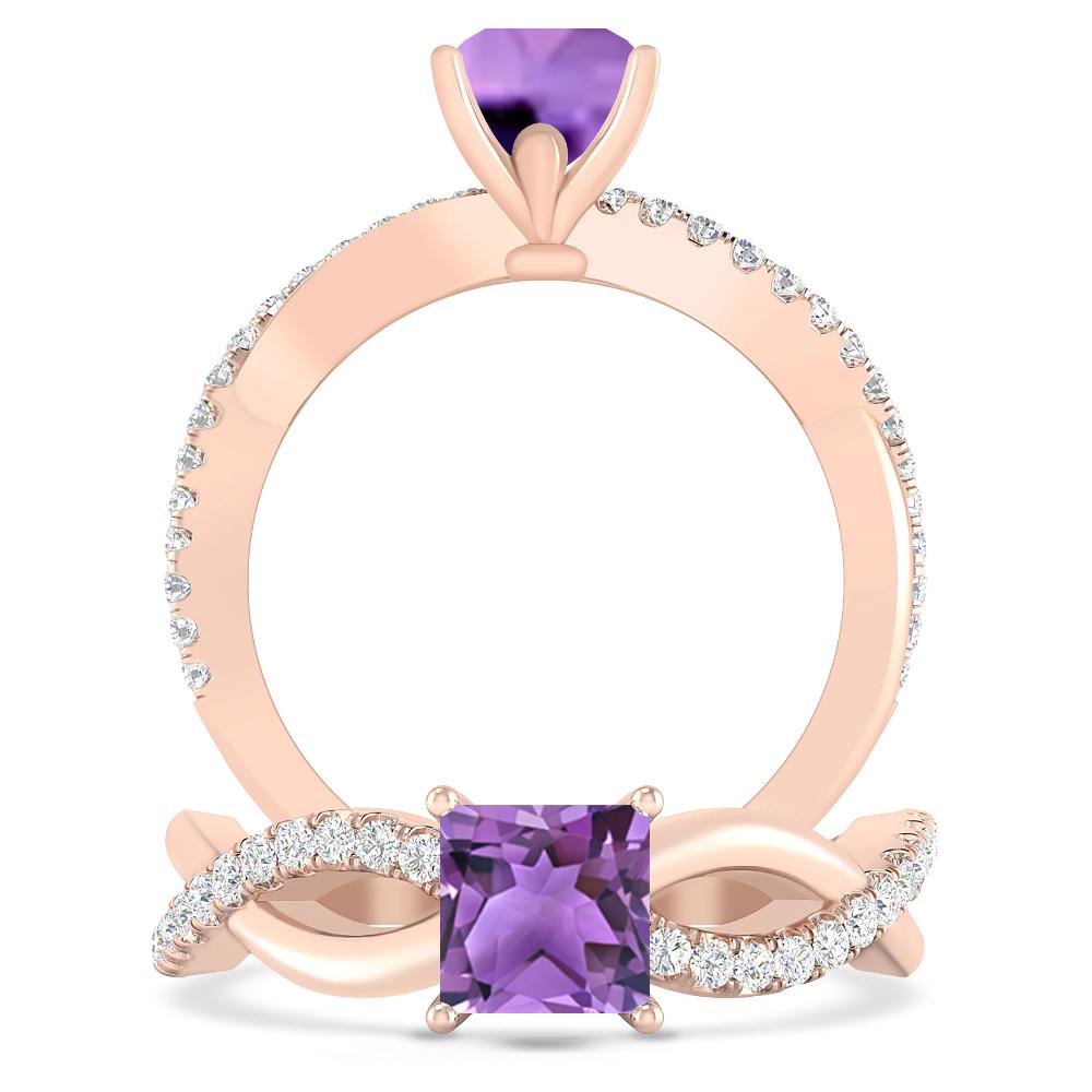 Rose Gold - Amethyst