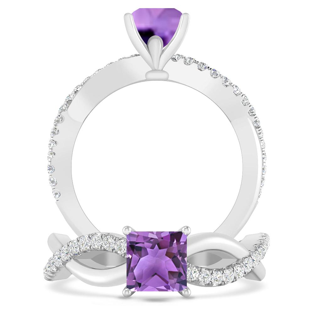 White Gold - Amethyst