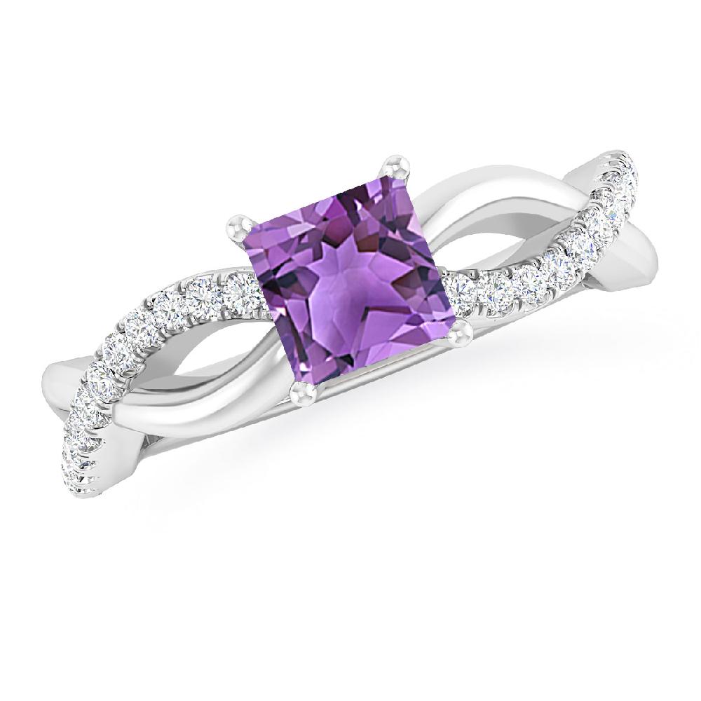 White Gold - Amethyst