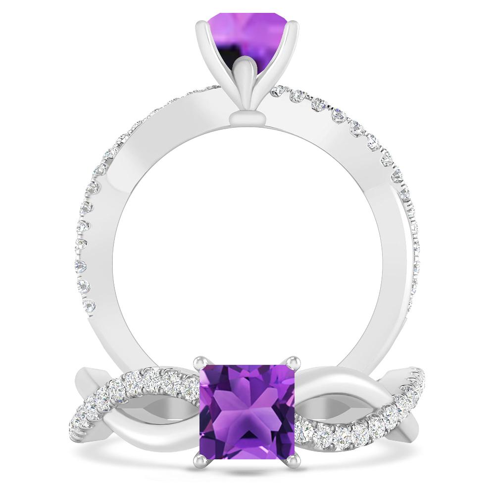 White Gold - Amethyst