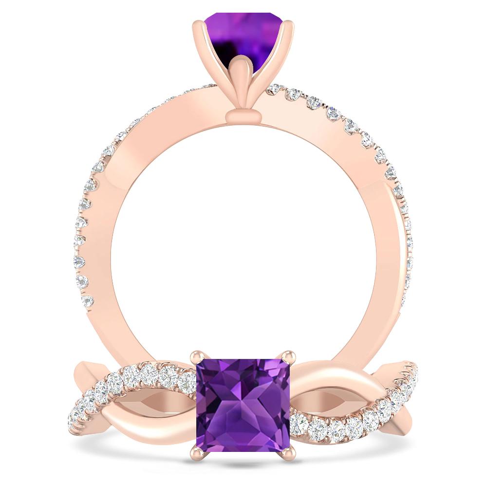 Rose Gold - Amethyst