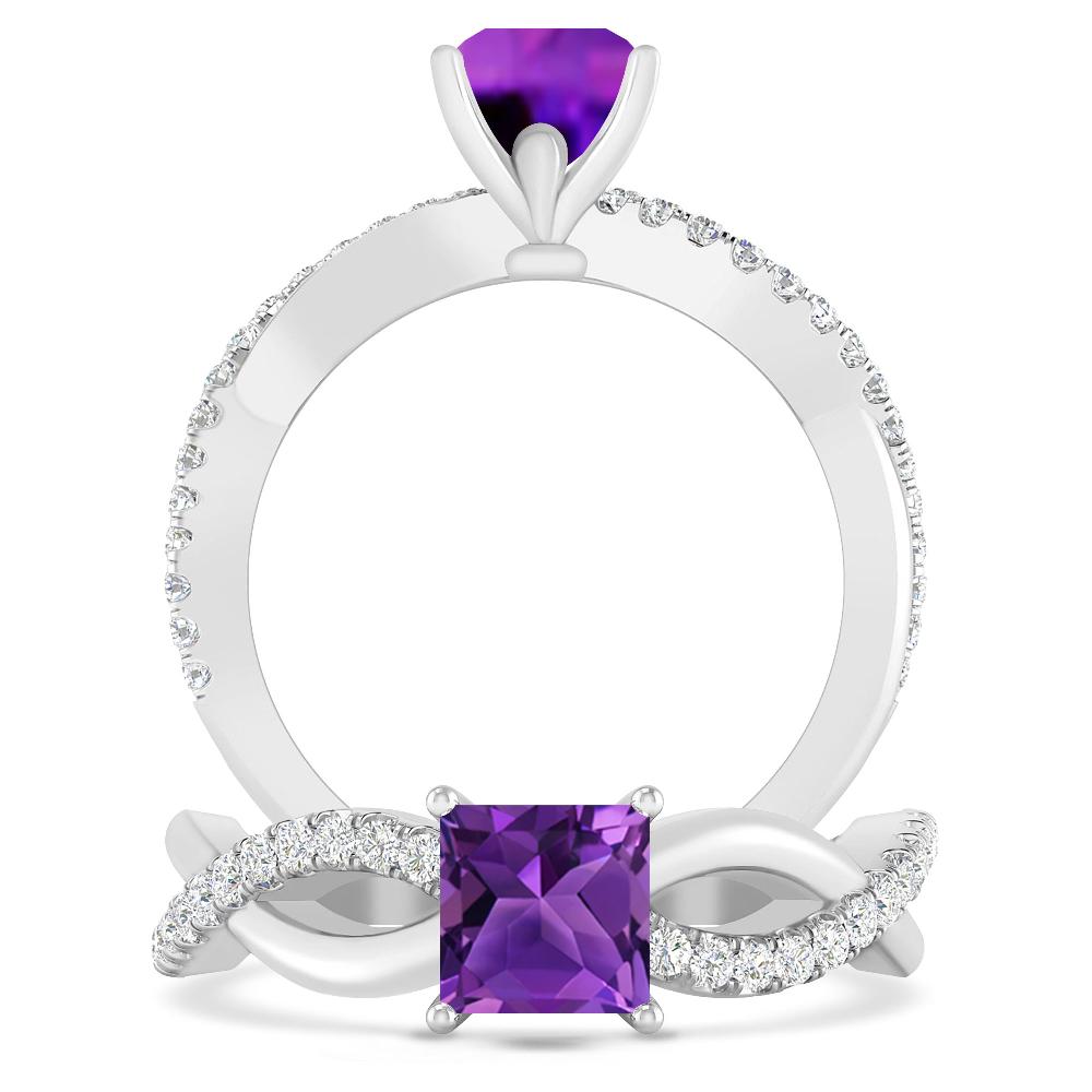 White Gold - Amethyst