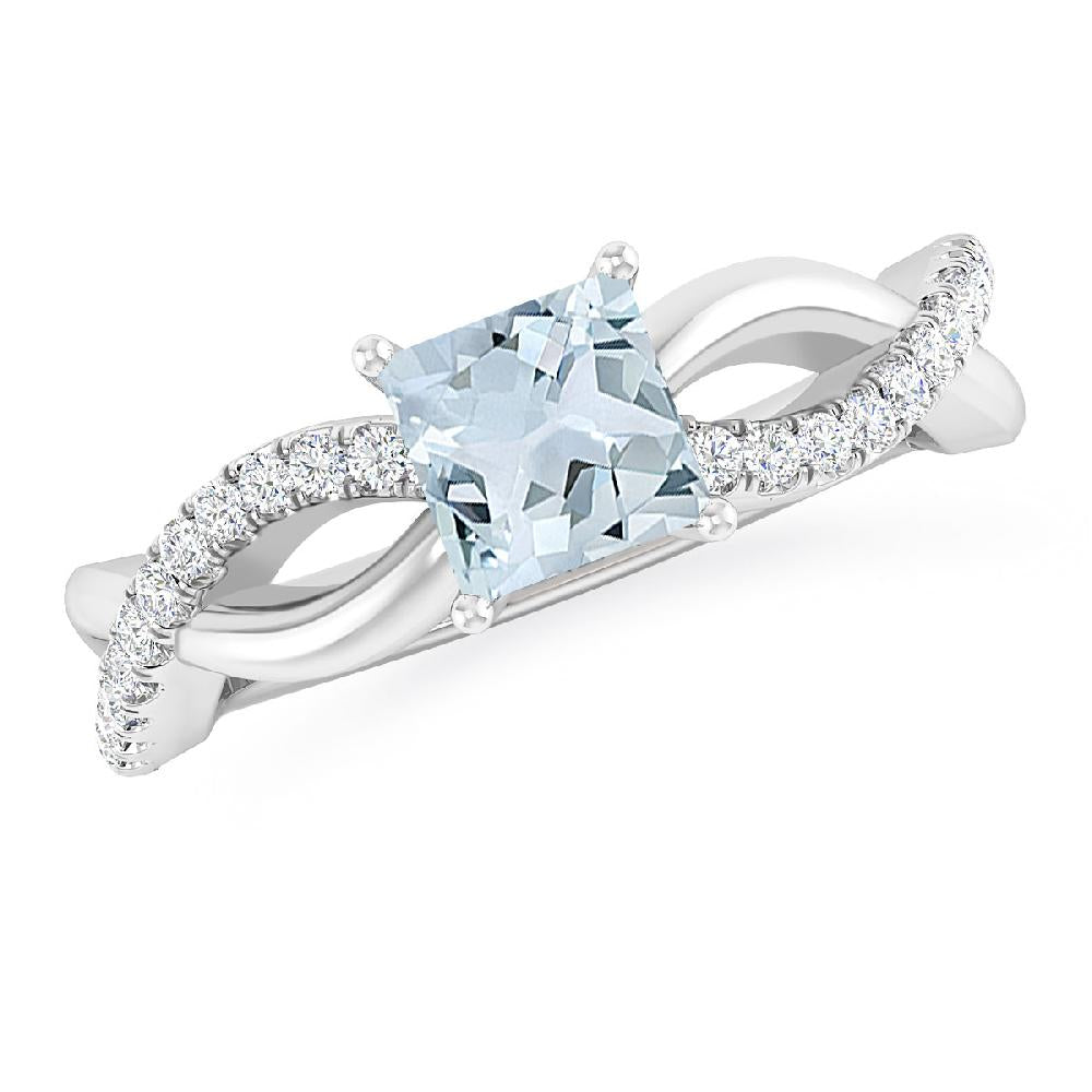 White Gold - Aquamarine