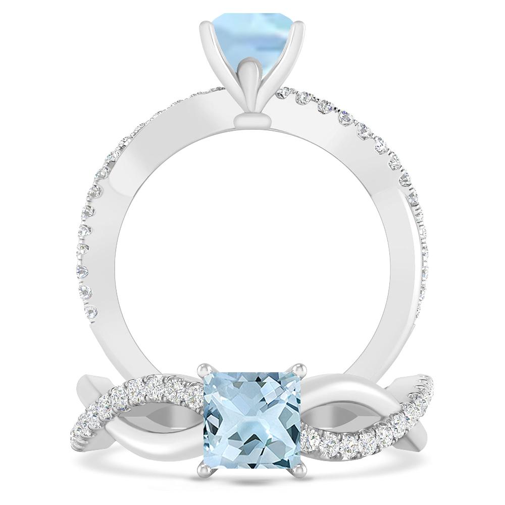 White Gold - Aquamarine