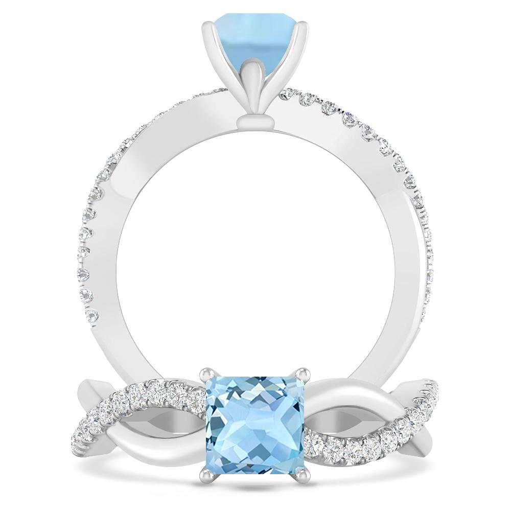 White Gold - Aquamarine