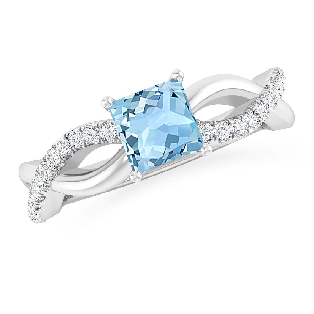 White Gold - Aquamarine