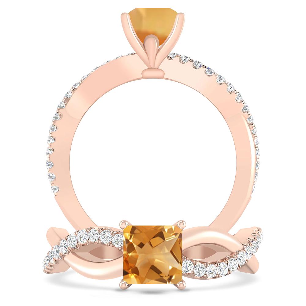 Rose Gold - Citrine